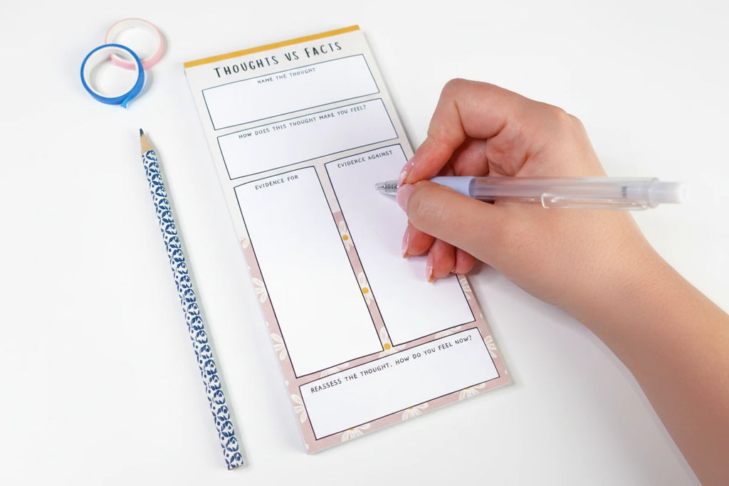 Thoughts vs Facts Notepad