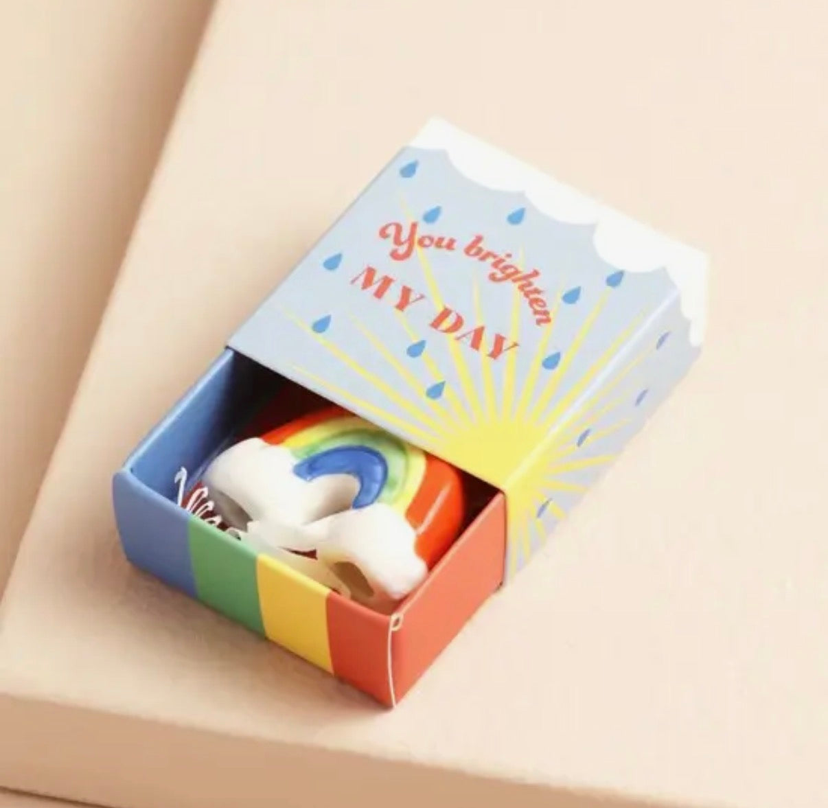 Tiny Ceramic Matchbox Token