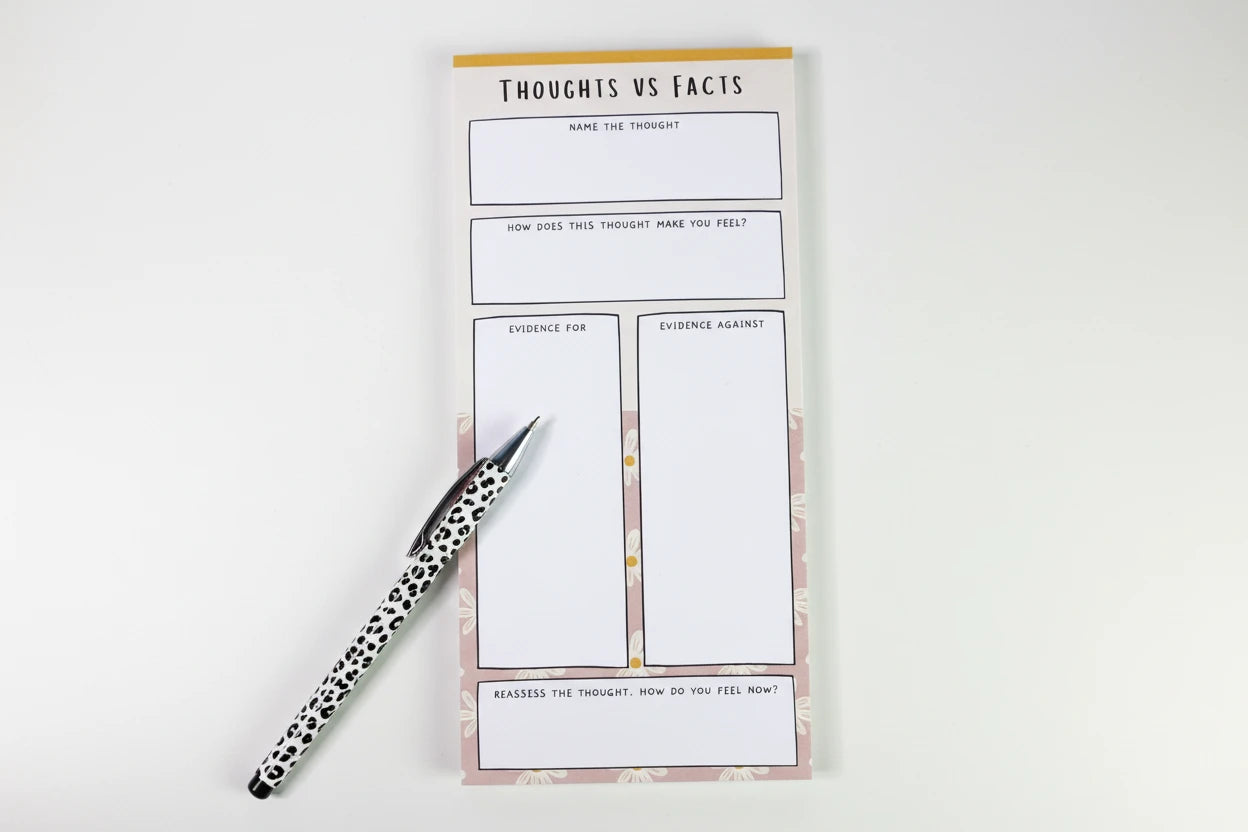 Thoughts vs Facts Notepad