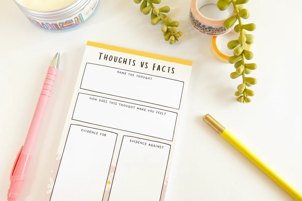 Thoughts vs Facts Notepad