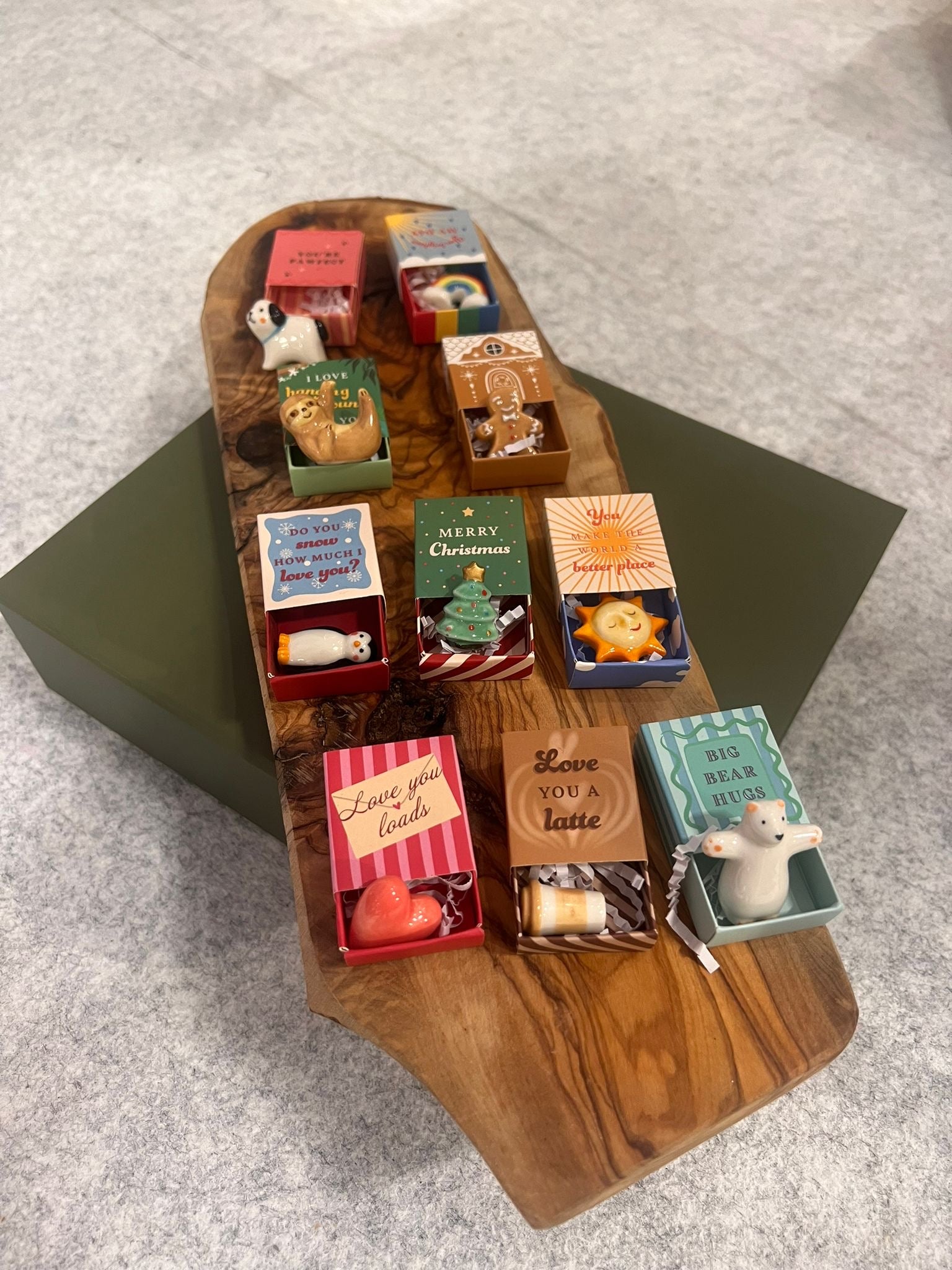 Tiny Ceramic Matchbox Token