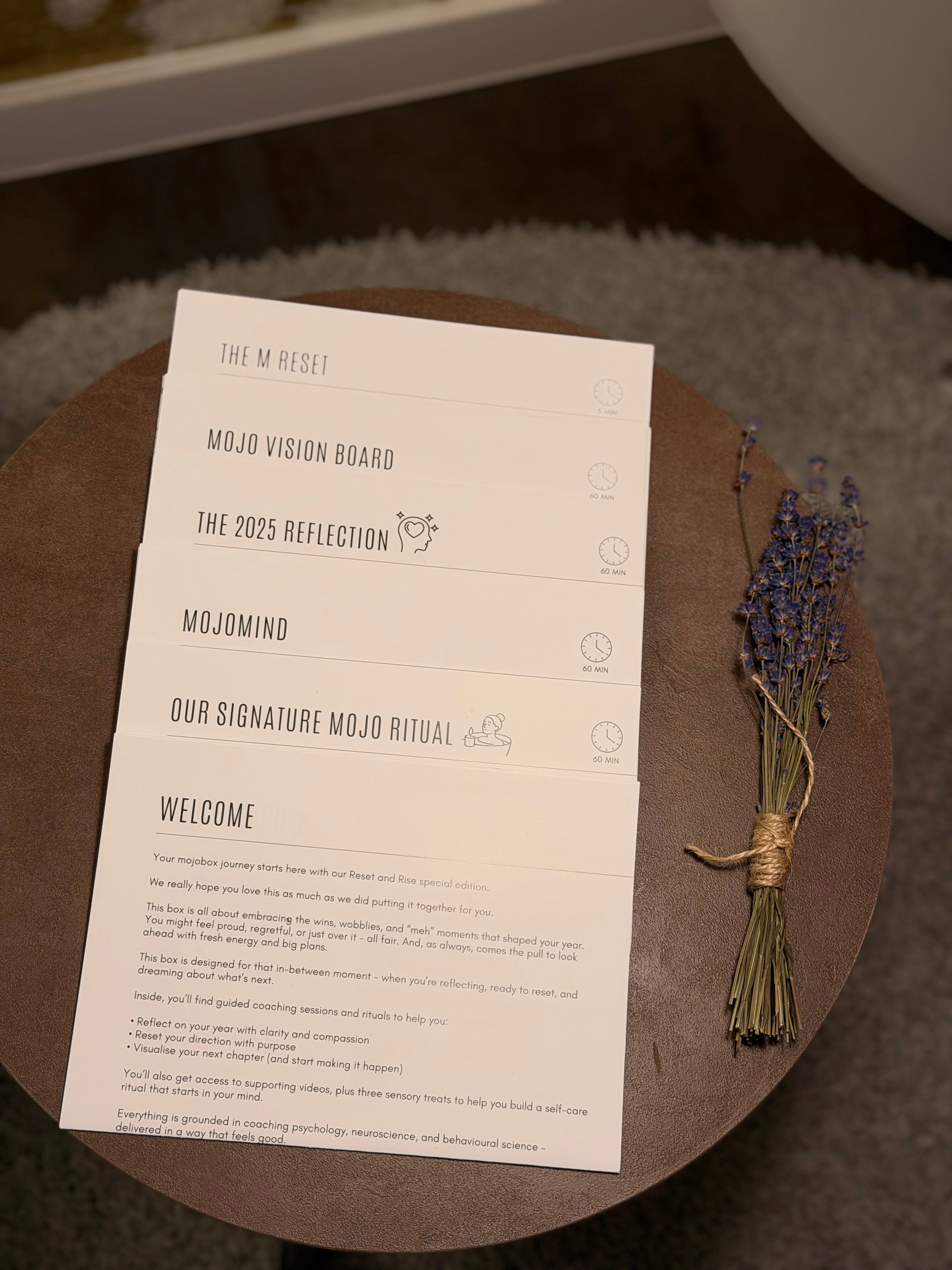 Reset + Rise self care box